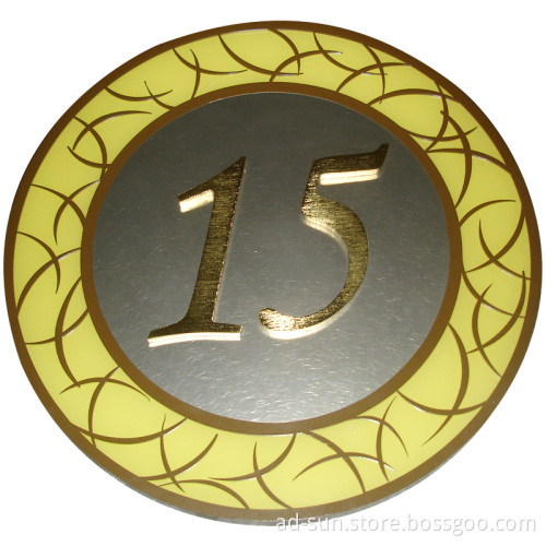 Non-Illuminated Floor Number Signage